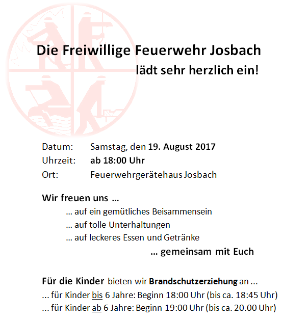 Dämmerschoppen am Feuerwehrgerätehaus